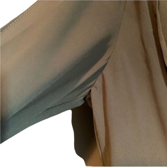 3 for $30! Very J brown deep v long sleeve dress - Picture 8 of 14